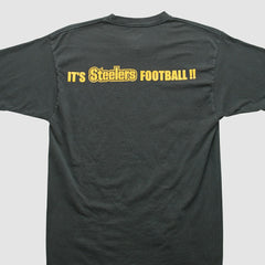 Pittsburgh Steelers Reebok 2000s T-shirt Black Vintage - Fanatics