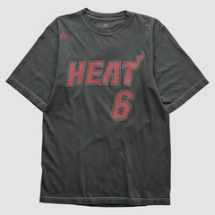 Adidas - Miami Heat 2010s T-shirt - Charcoal Vintage