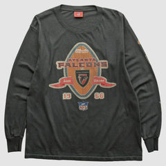 Atlanta Falcons NFL 2000s Long Sleeve T-shirt Charcoal Vintage - Fanatics