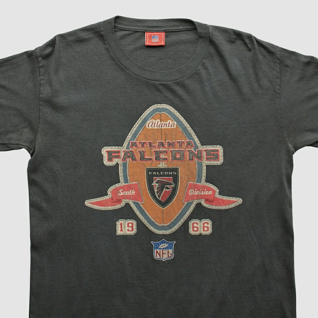 Atlanta Falcons NFL 2000s Long Sleeve T-shirt Charcoal Vintage - Fanatics