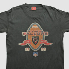 Atlanta Falcons NFL 2000s Long Sleeve T-shirt Charcoal Vintage - Fanatics