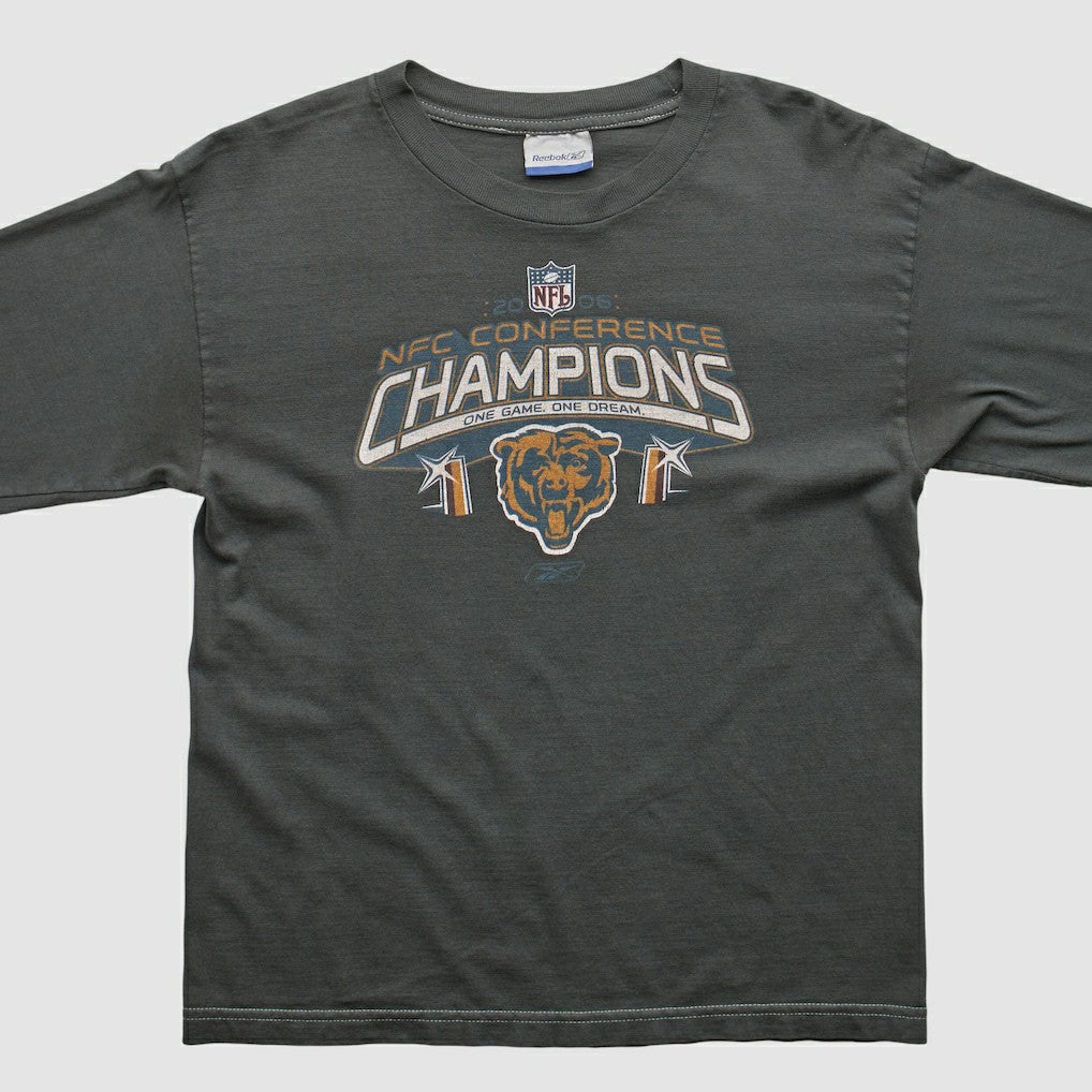 Chicago Bears Reebok 2000s Long Sleeve T-shirt Charcoal Vintage - Fanatics