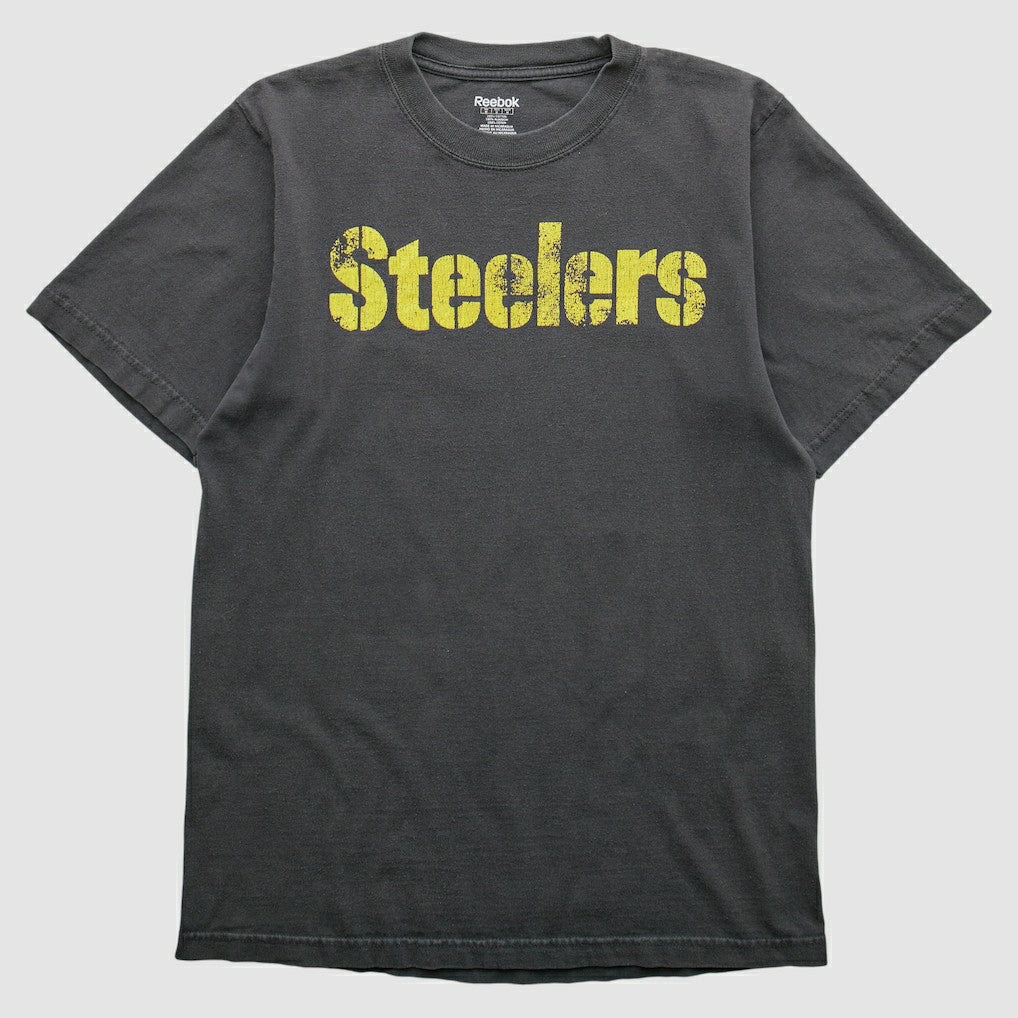 Pittsburgh Steelers Reebok 2000s T-shirt Charcoal Vintage - Fanatics
