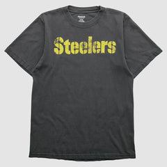 Pittsburgh Steelers Reebok 2000s T-shirt Charcoal Vintage - Fanatics