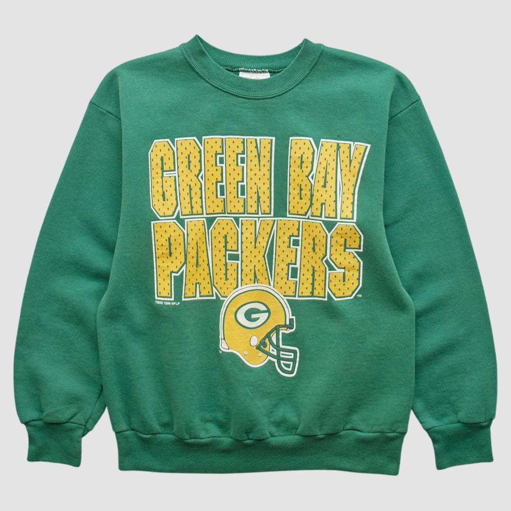Green Bay Packers Hanes 90s Pullover Sweatshirt Green Vintage - Fanatics