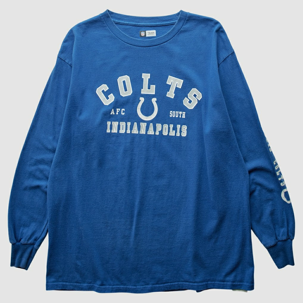 Indianapolis Colts NFL 2000s Long Sleeve T-shirt Blue Vintage - Fanatics