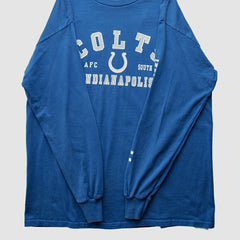 Indianapolis Colts NFL 2000s Long Sleeve T-shirt Blue Vintage - Fanatics