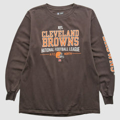 Cleveland Browns NFL 2010s Long Sleeve T-shirt Brown Vintage - Fanatics