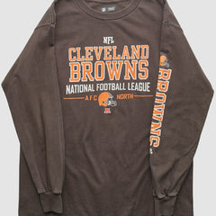 Cleveland Browns NFL 2010s Long Sleeve T-shirt Brown Vintage - Fanatics