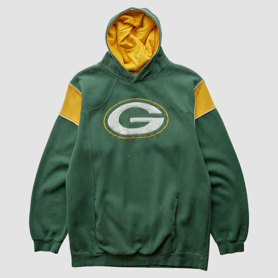 Green Bay Packers NFL 2000s Hooded Sweatshirt Green Vintage - Fanatics