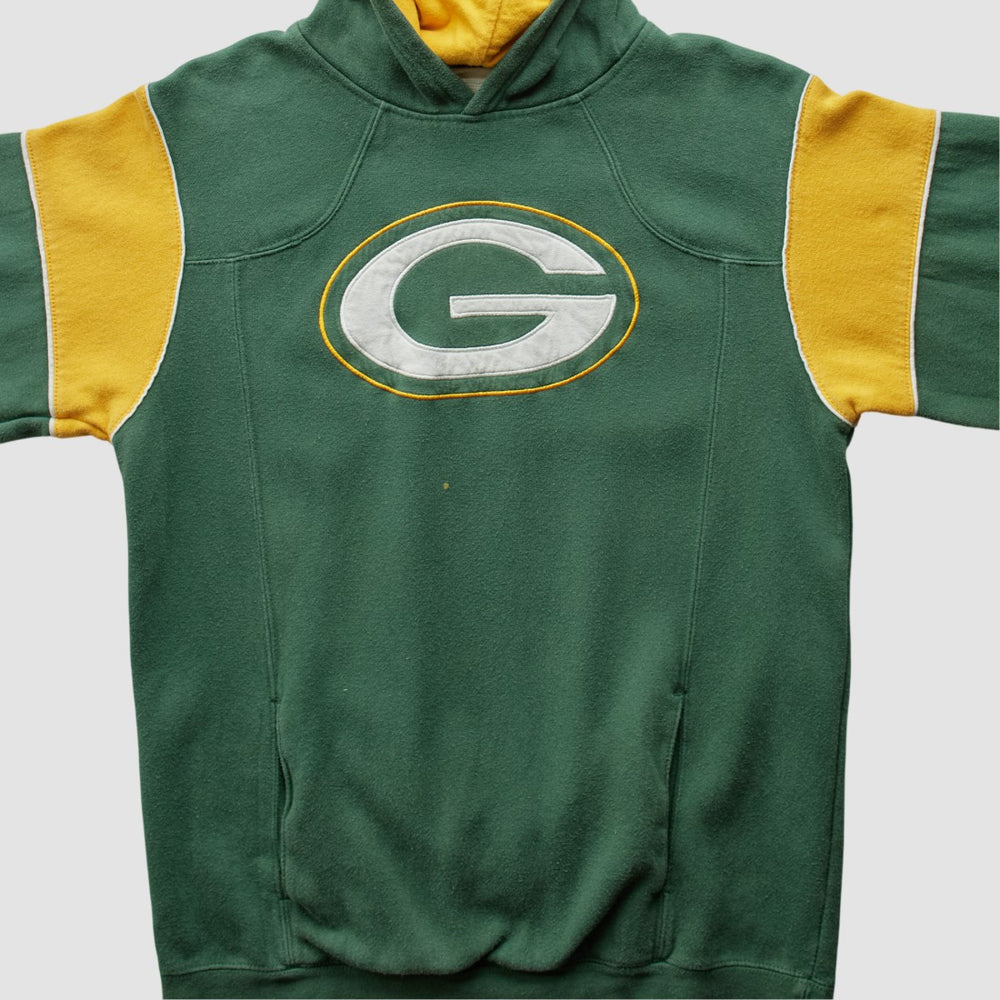 Green Bay Packers NFL 2000s Hooded Sweatshirt Green Vintage - Fanatics