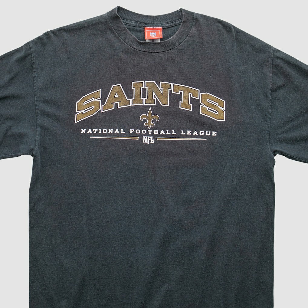 New Orleans Saints NFL 2000s Long Sleeve T-shirt Black Vintage - Fanatics