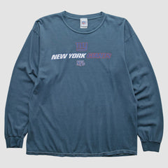 New York Giants NFL 2000s Long Sleeve T-shirt Blue Vintage - Fanatics