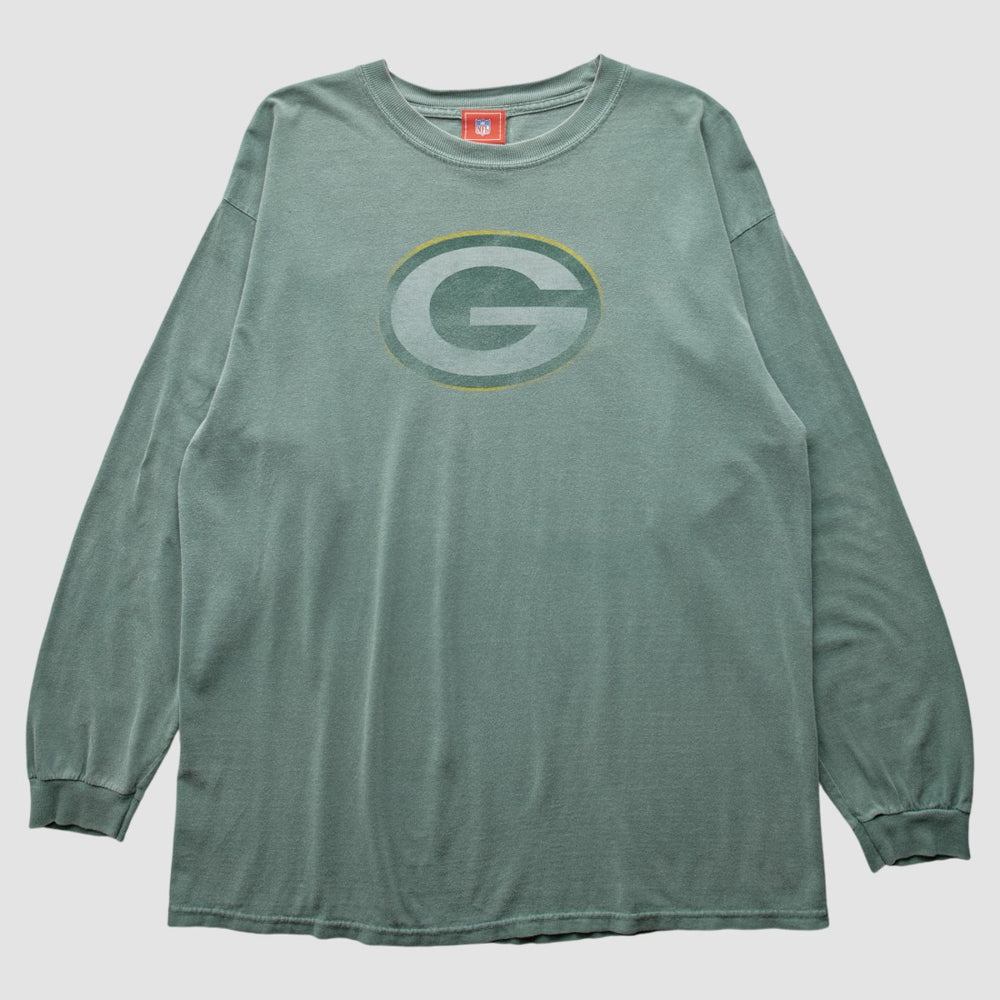 Green Bay Packers 2000s Long Sleeve T-shirt Green Vintage - Fanatics