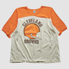 Cleveland Browns The Knits 80s T-shirt White Vintage - Fanatics
