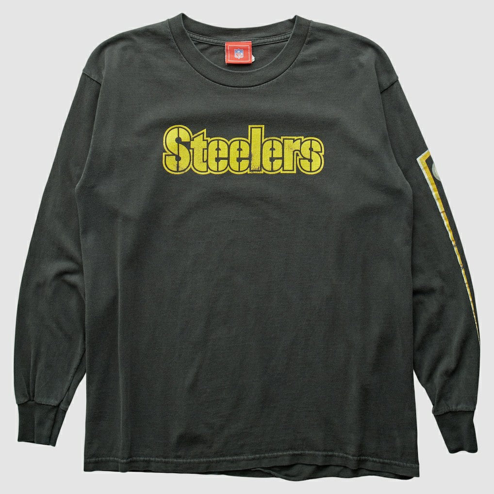 Pittsburgh Steelers NFL 2000s Long Sleeve T-shirt Black Vintage - Fanatics