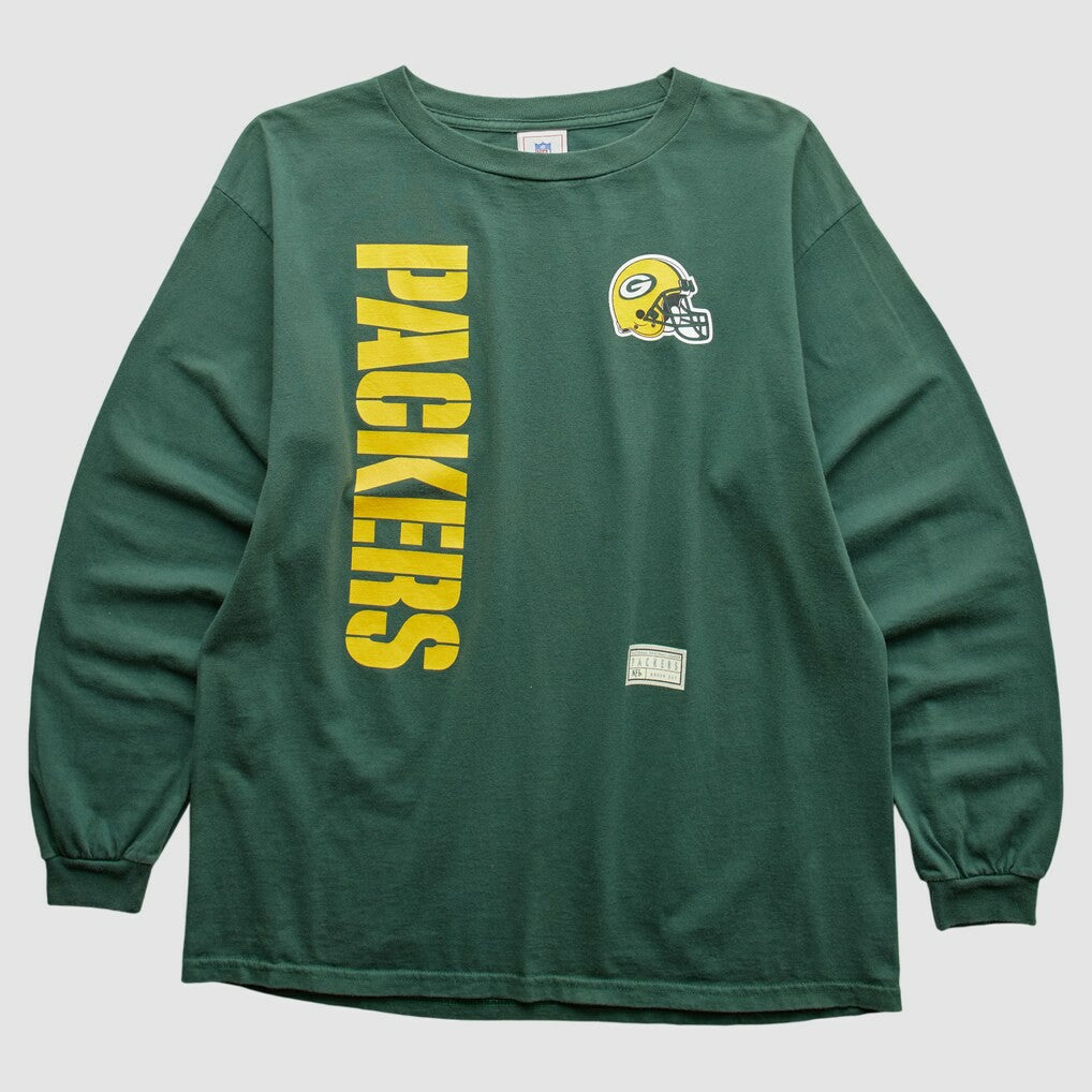 Green Bay Packers NFL 2000s Long Sleeve T-shirt Green Vintage - Fanatics