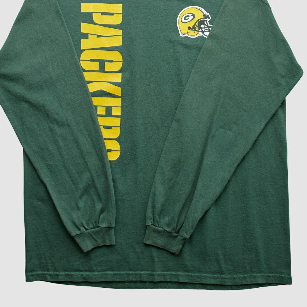Green Bay Packers NFL 2000s Long Sleeve T-shirt Green Vintage - Fanatics