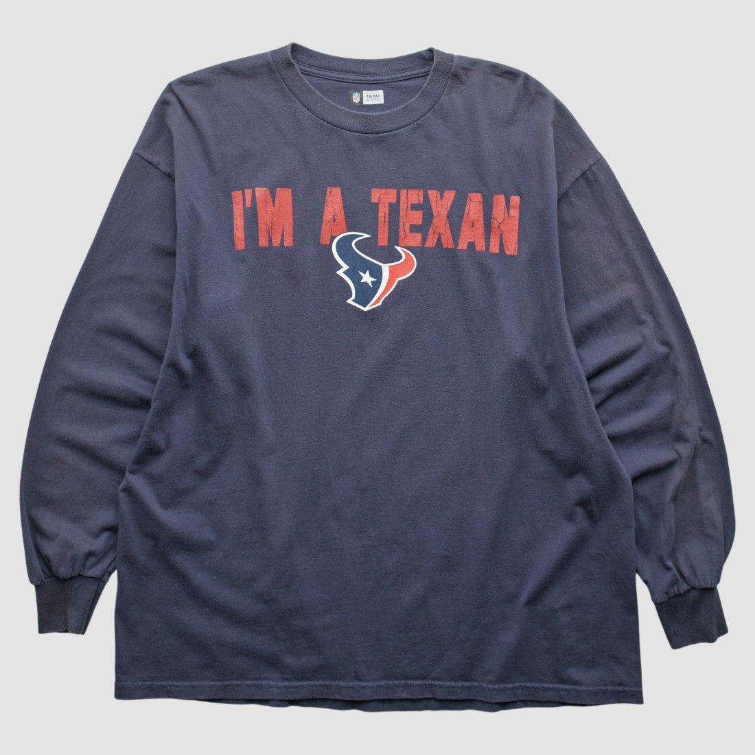 Houston Texans NFL 2010s Long Sleeve T-shirt Navy Vintage - Fanatics