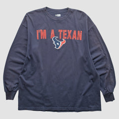 Houston Texans NFL 2010s Long Sleeve T-shirt Navy Vintage - Fanatics