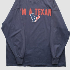 Houston Texans NFL 2010s Long Sleeve T-shirt Navy Vintage - Fanatics