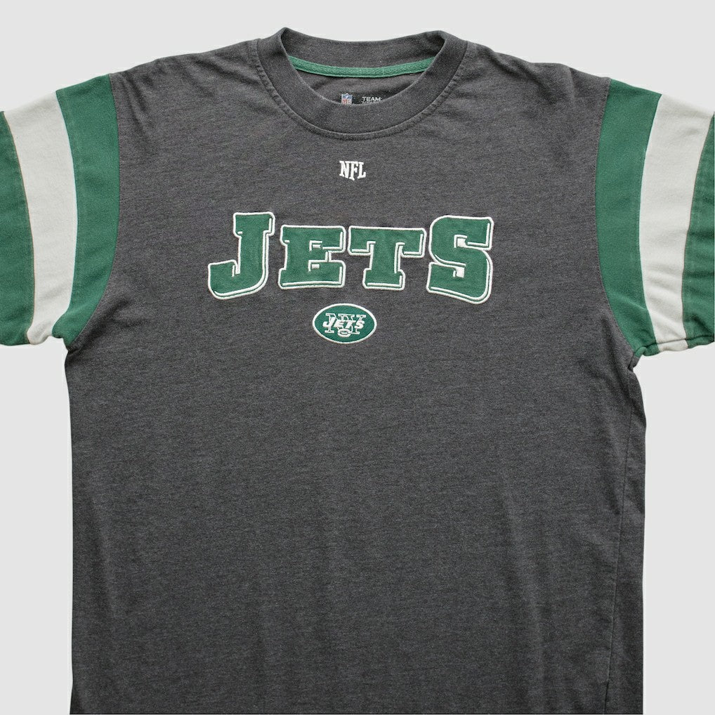 New York Jets NFL 2010s Long Sleeve T-shirt Gray Vintage - Fanatics