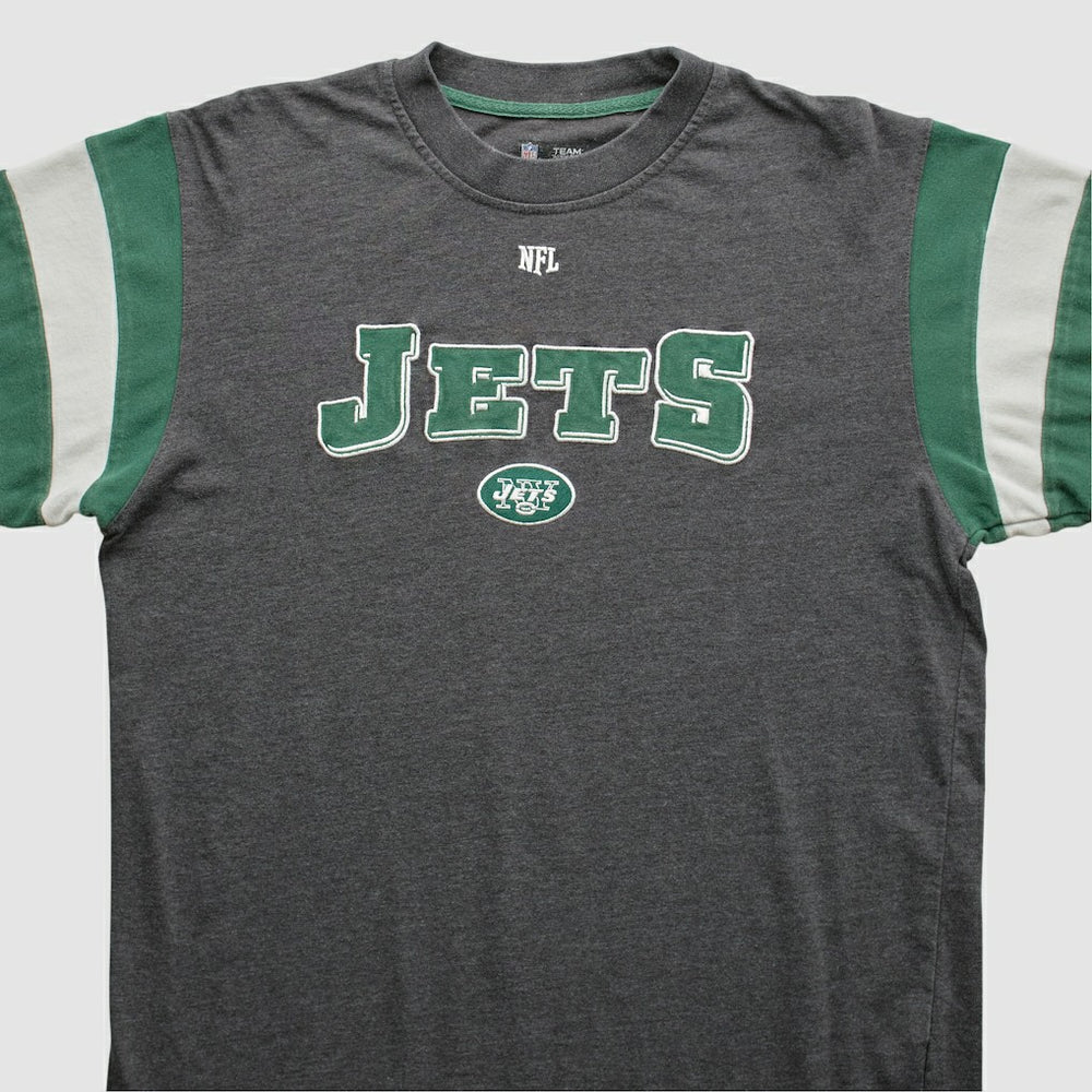 New York Jets NFL 2010s Long Sleeve T-shirt Gray Vintage - Fanatics