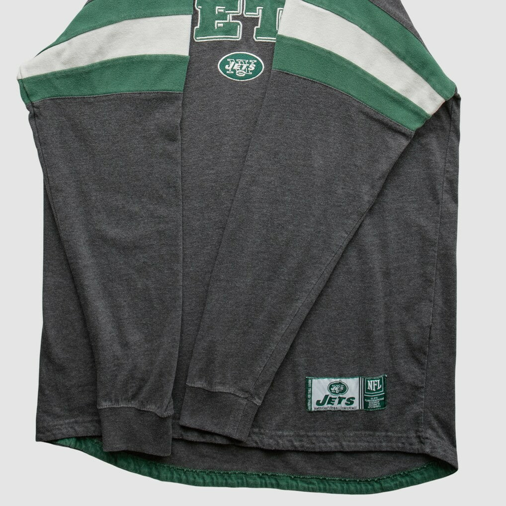 New York Jets NFL 2010s Long Sleeve T-shirt Gray Vintage - Fanatics