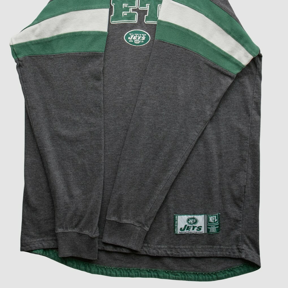 New York Jets NFL 2010s Long Sleeve T-shirt Gray Vintage - Fanatics