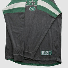 New York Jets NFL 2010s Long Sleeve T-shirt Gray Vintage - Fanatics