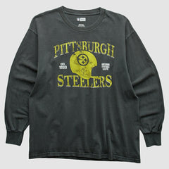 Pittsburgh Steelers NFL 2010s Long Sleeve T-shirt Charcoal Vintage - Fanatics