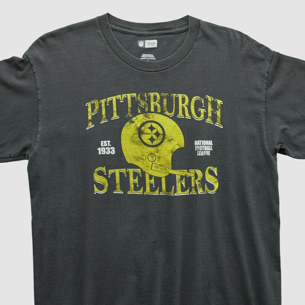 Pittsburgh Steelers NFL 2010s Long Sleeve T-shirt Charcoal Vintage - Fanatics