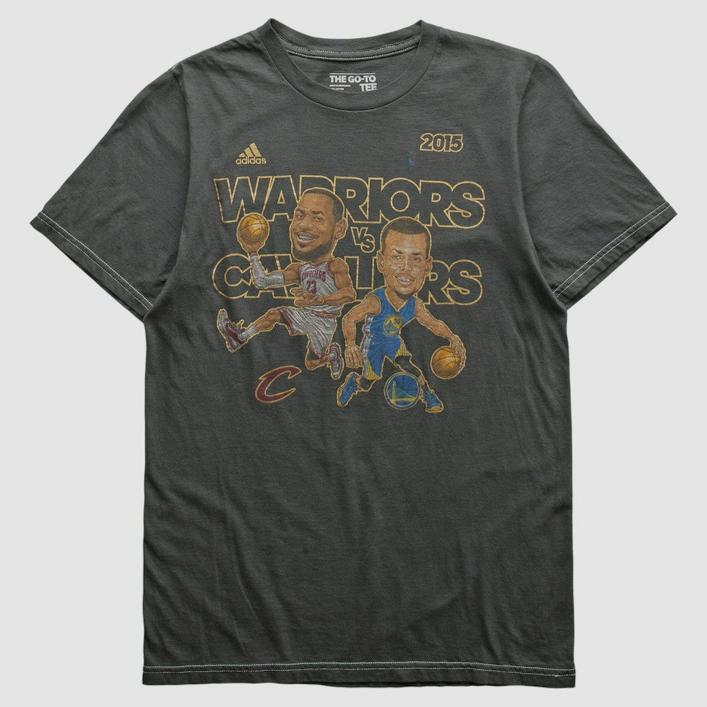 Adidas - Golden State Warriors 2015 T-shirt - Charcoal Vintage