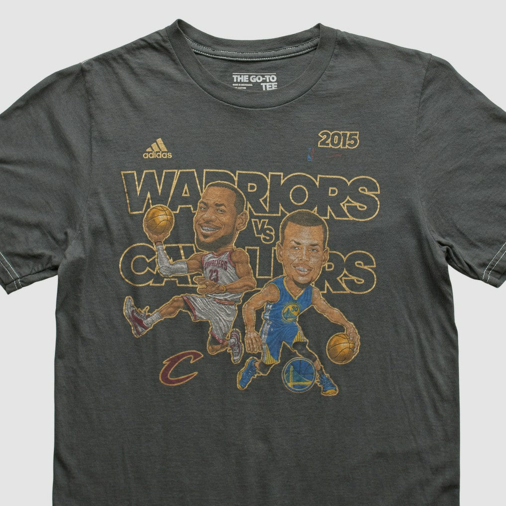 Adidas - Golden State Warriors 2015 T-shirt - Charcoal Vintage