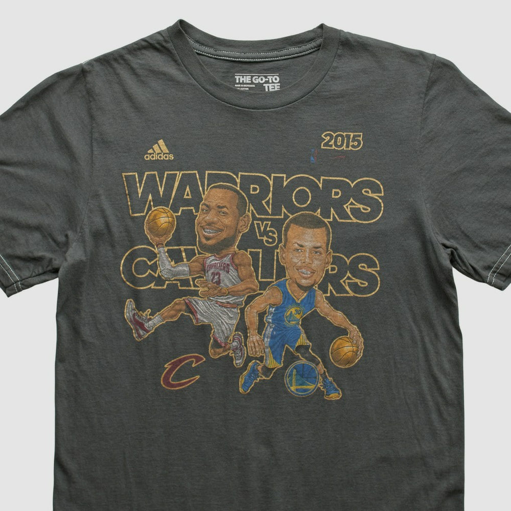 Adidas - Golden State Warriors 2015 T-shirt - Charcoal Vintage