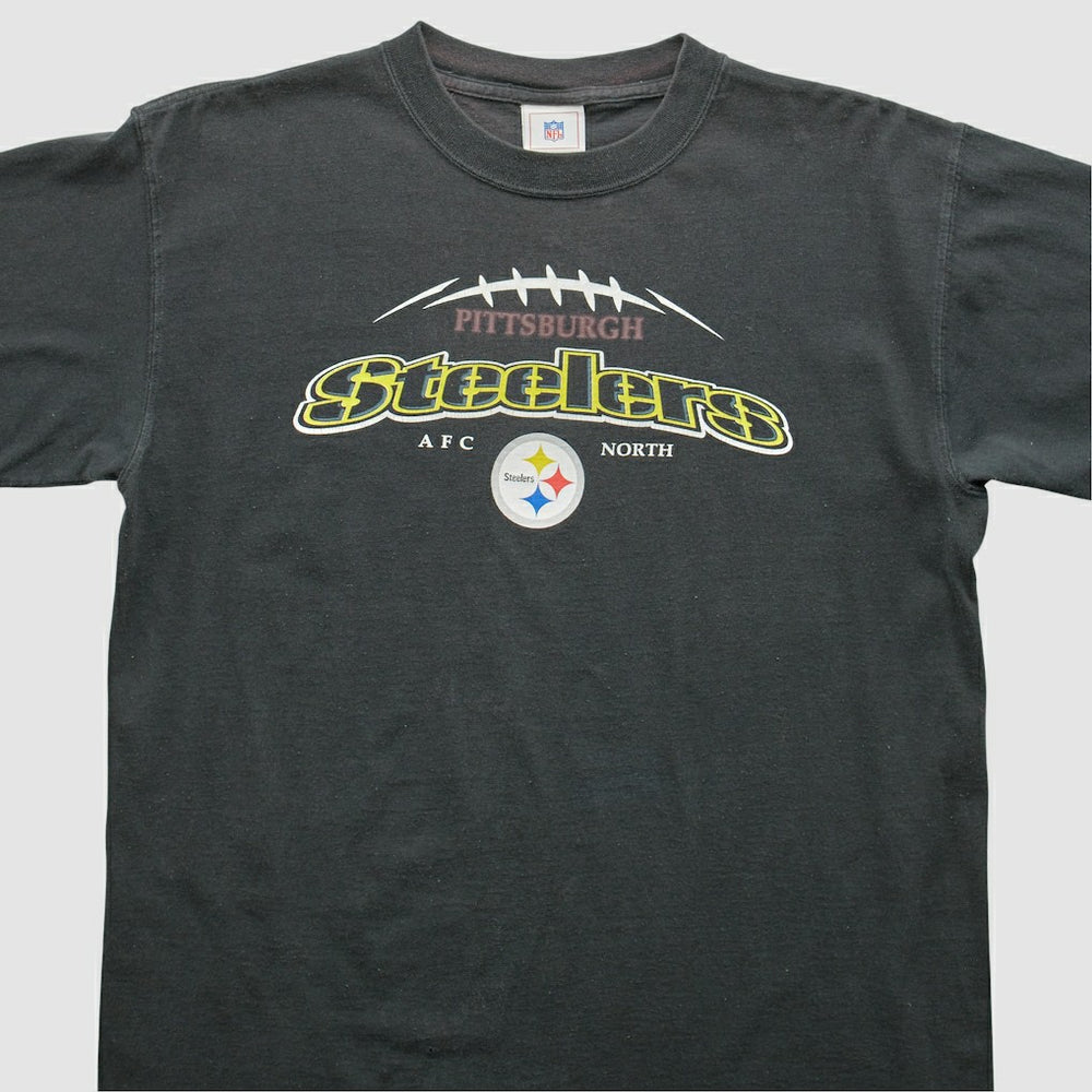 Pittsburgh Steelers 2000s T-shirt Black Vintage - Fanatics