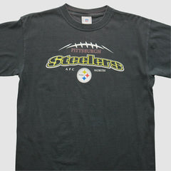 Pittsburgh Steelers 2000s T-shirt Black Vintage - Fanatics