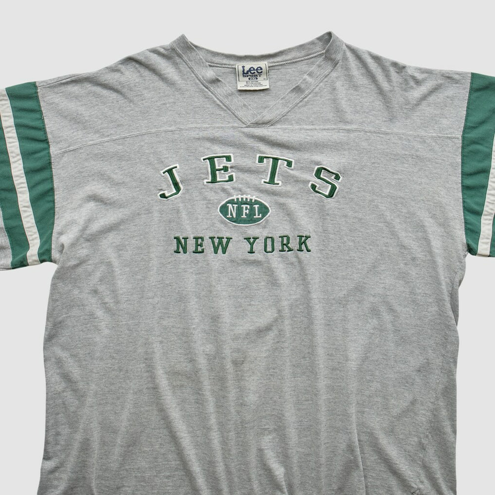 New York Jets Lee Sport 90s T-shirt Gray Vintage - Fanatics