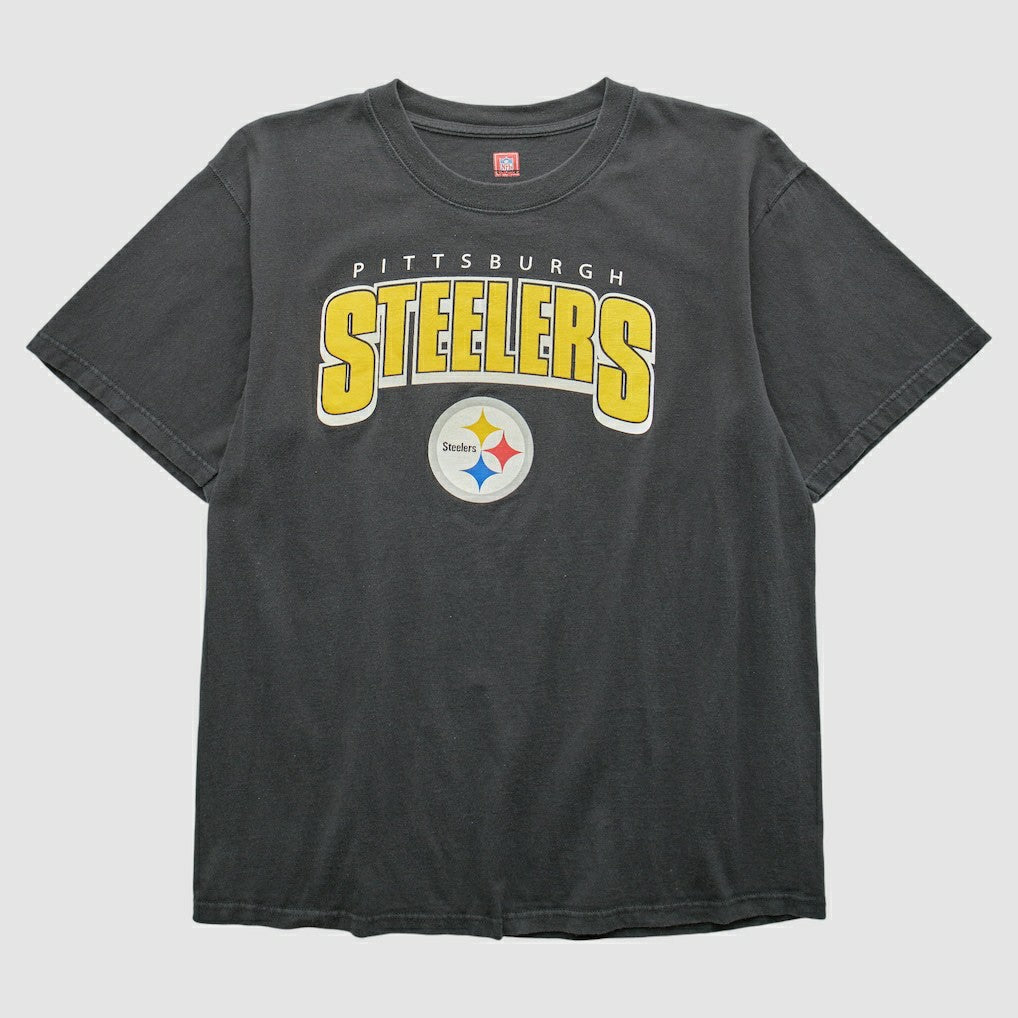Pittsburgh Steelers NFL 2000s T-shirt Black Vintage - Fanatics