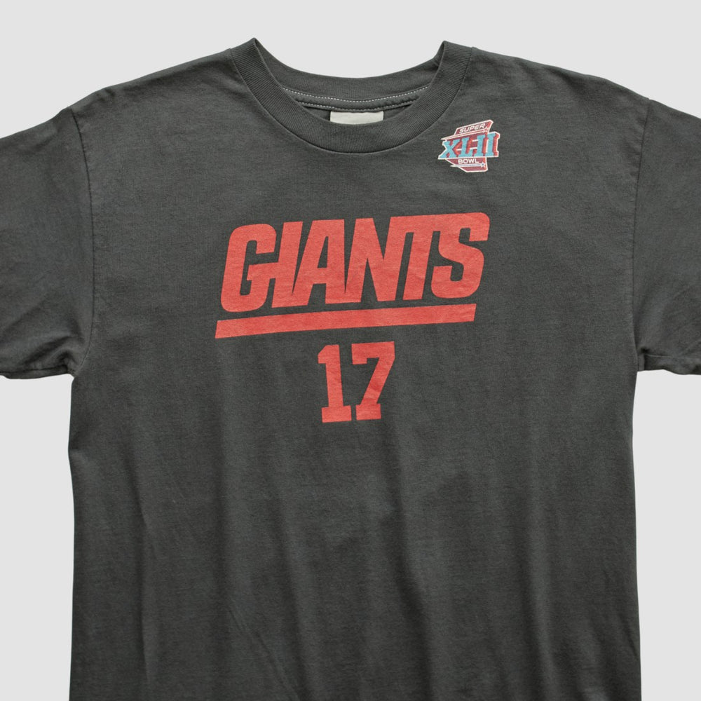 New York Giants 2008 T-shirt Charcoal Vintage - Fanatics