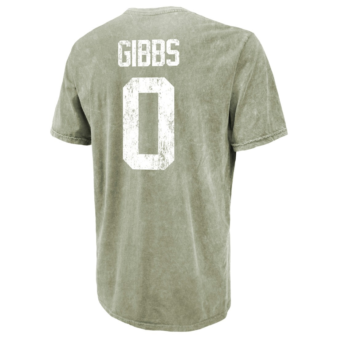 Jahmyr Gibbs Detroit Lions Majestic Threads Mineral Wash Name & Number T-Shirt Moss Green - NFL