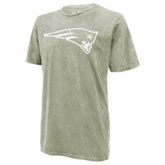 Drake Maye New England Patriots Majestic Threads Mineral Wash Name & Number T-Shirt Moss Green - NFL