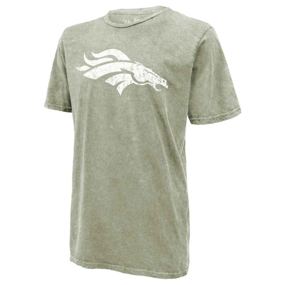Bo Nix Denver Broncos Majestic Threads Mineral Wash Name & Number T-Shirt Moss Green - NFL