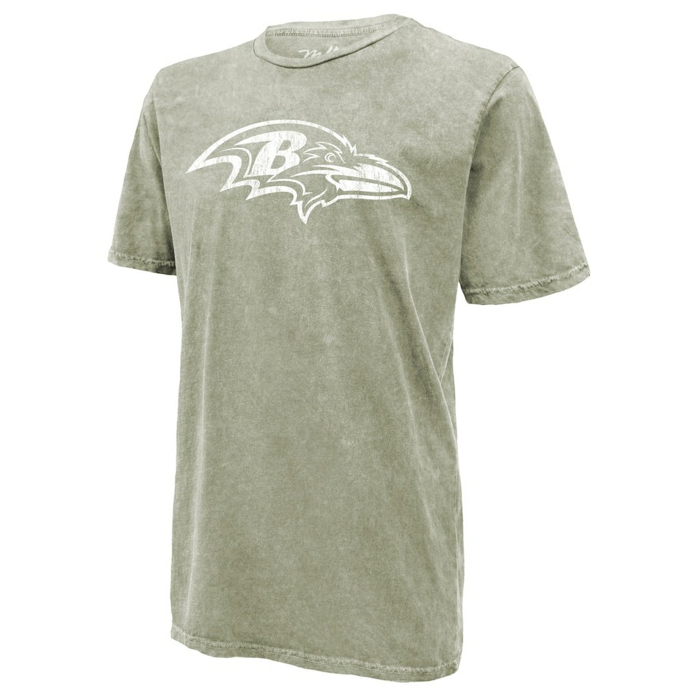 Lamar Jackson Baltimore Ravens Majestic Threads Mineral Wash Name & Number T-Shirt Moss Green - NFL