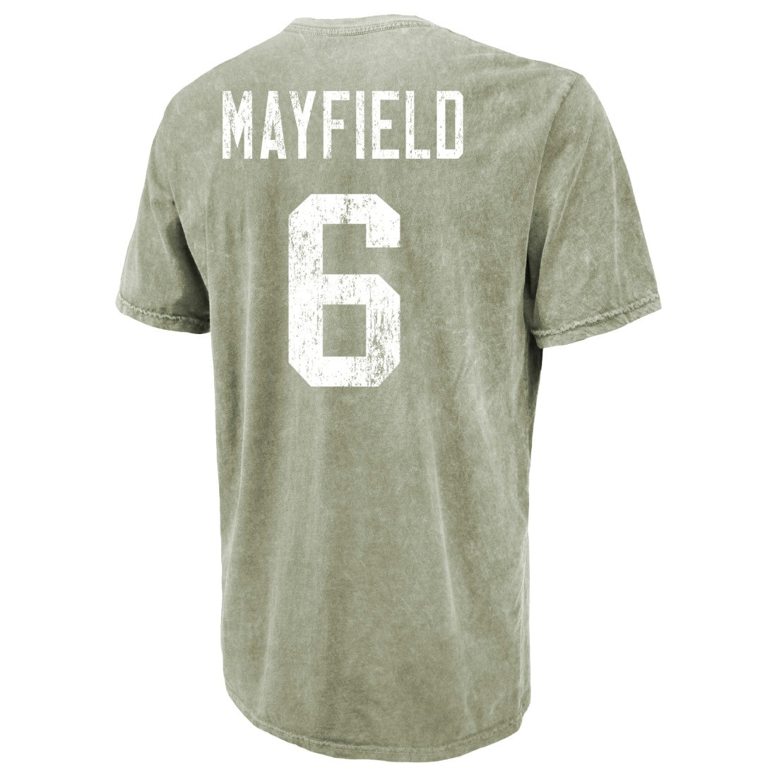 Baker Mayfield Tampa Bay Buccaneers Majestic Threads Mineral Wash Name & Number T-Shirt Moss Green - NFL