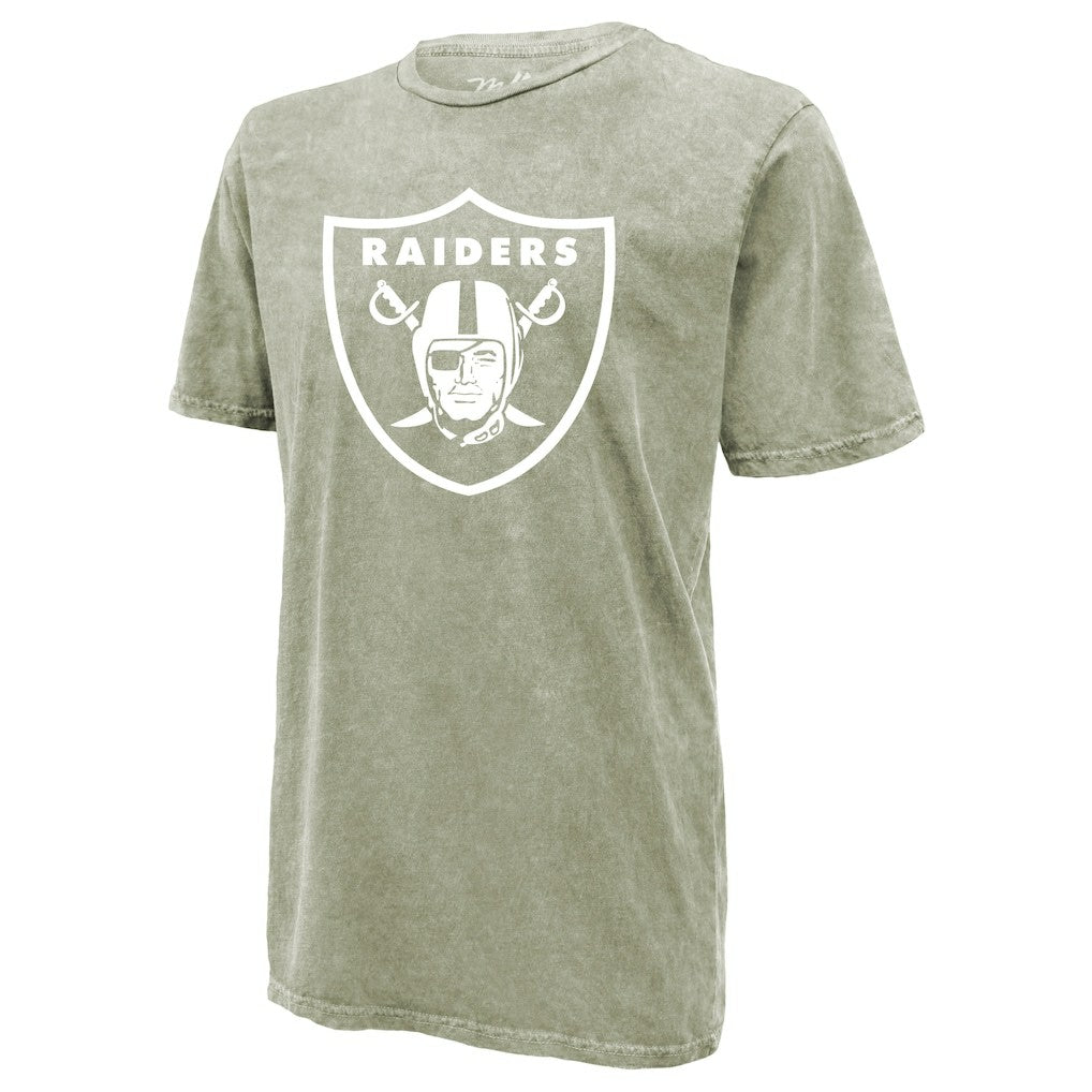 Brock Bowers Las Vegas Raiders Majestic Threads Mineral Wash Name & Number T-Shirt Moss Green - NFL