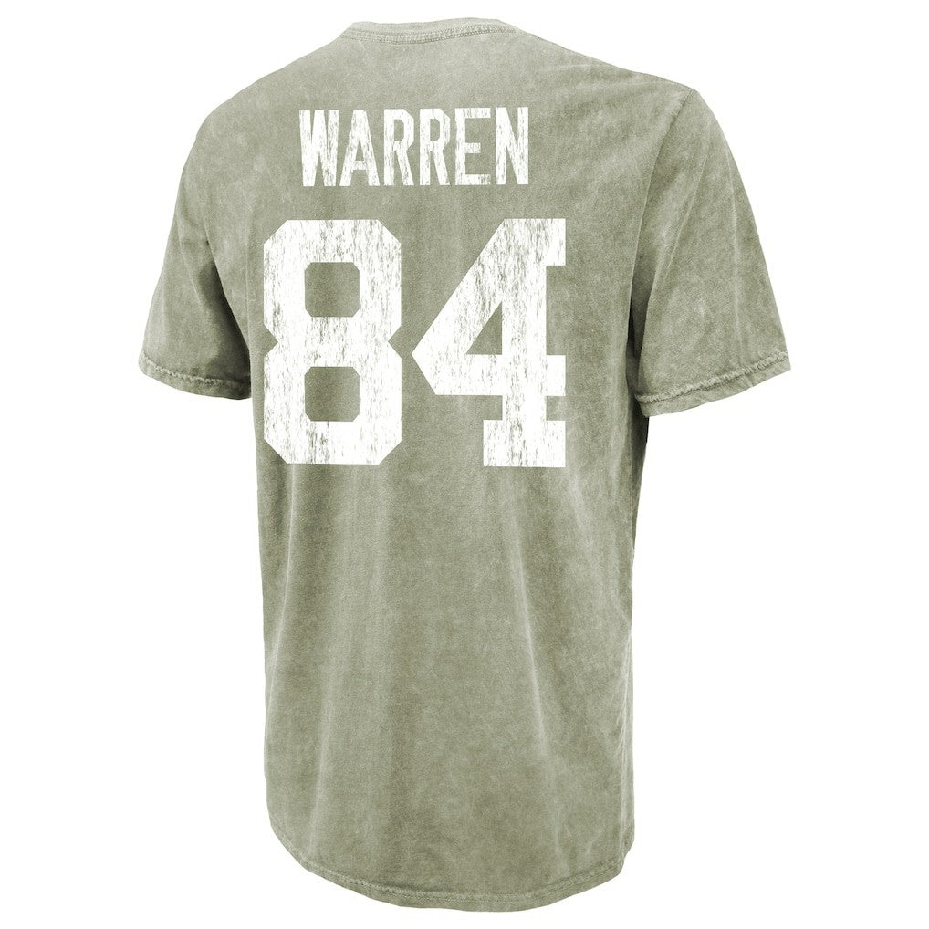 Tyler Warren Indianapolis Colts Majestic Threads Mineral Wash Name & Number T-Shirt Moss Green - NFL
