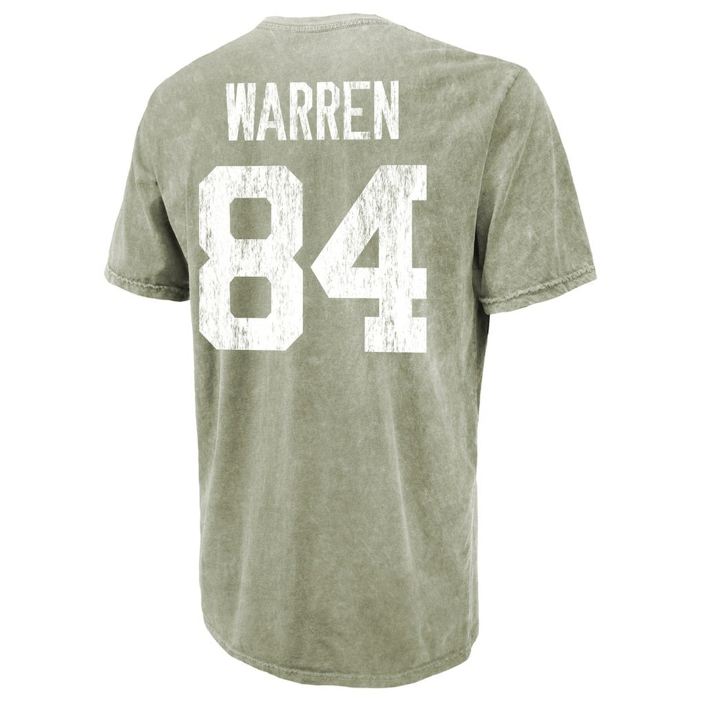 Tyler Warren Indianapolis Colts Majestic Threads Mineral Wash Name & Number T-Shirt Moss Green - NFL