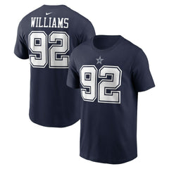 Quinnen Williams Dallas Cowboys Player Name & Number T-Shirt Navy - Nike