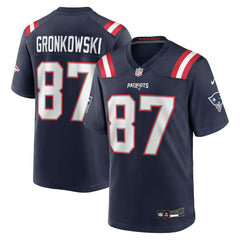 Rob Gronkowski New England Patriots Team Retired Player Game Jersey Navy - Nike